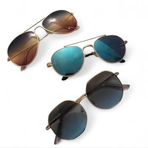 Stylish Aviator Sunglasses Set